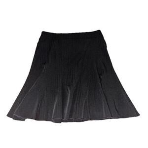 Y2K Charlotte Russe Black Pleated Skirt Size 7 Side Zip